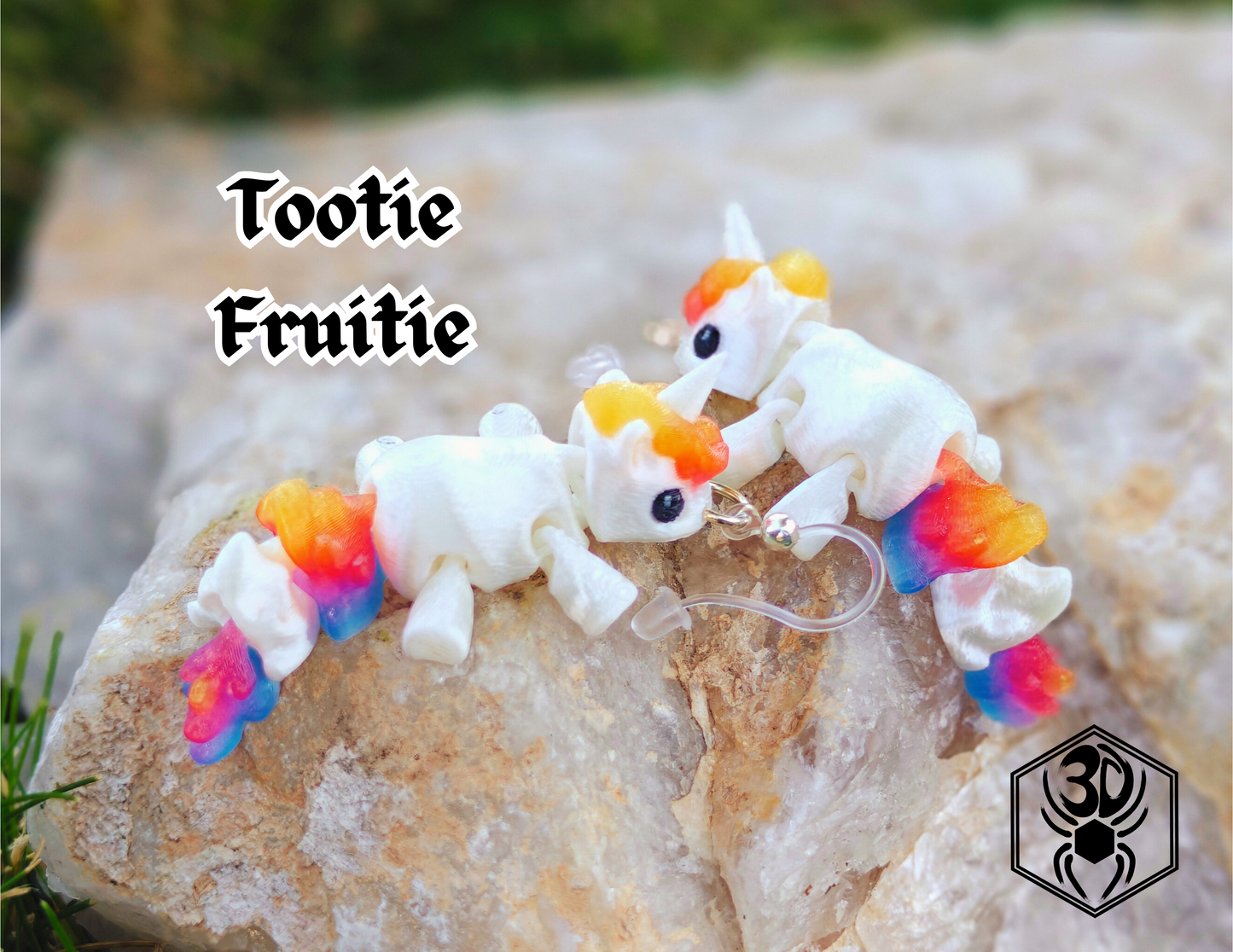 Magical Unicorn Fidget Earrings (Reverse Colors)