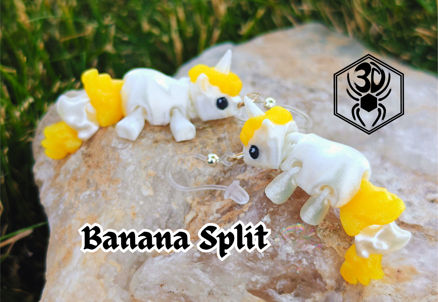 Magical Unicorn Fidget Earrings (Reverse Colors)