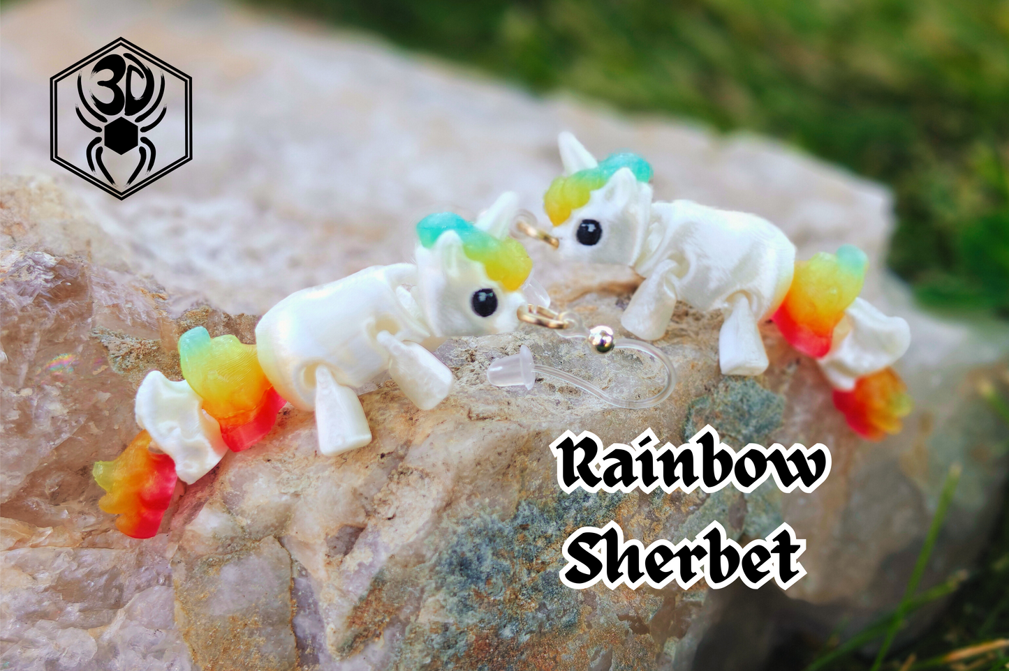 Magical Unicorn Fidget Earrings (Reverse Colors)