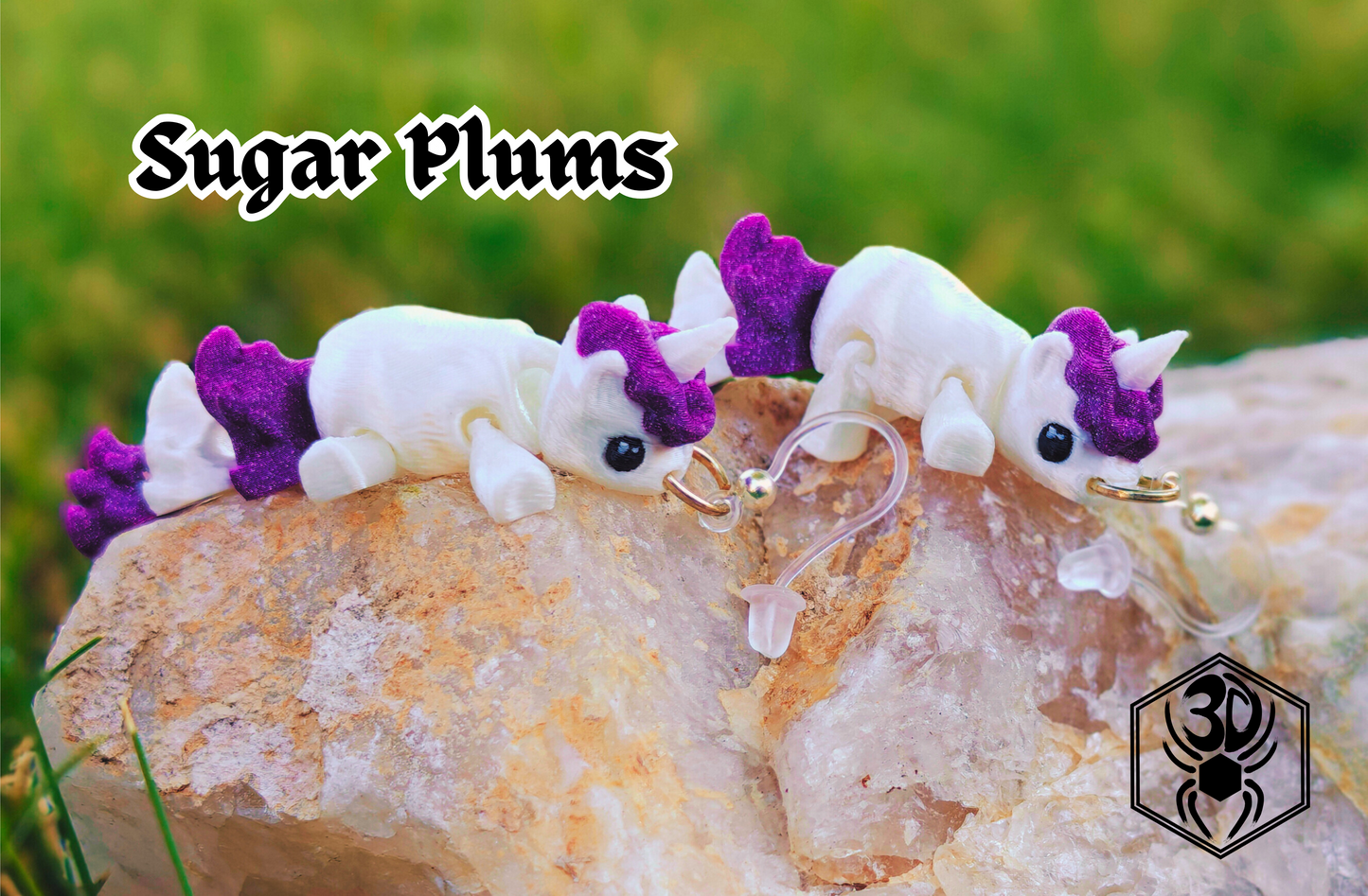 Magical Unicorn Fidget Earrings (Reverse Colors)